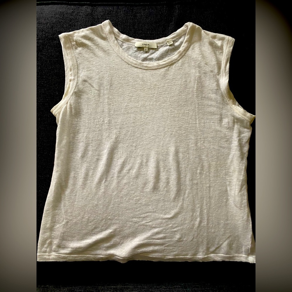 Vince women’s white muscle tank